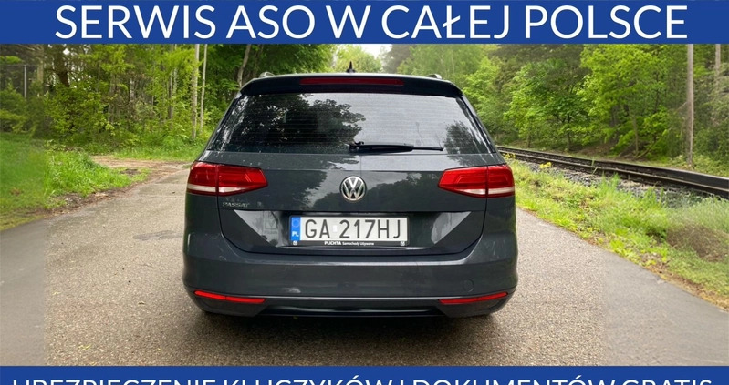 Volkswagen Passat cena 95900 przebieg: 119000, rok produkcji 2018 z Boguchwała małe 277